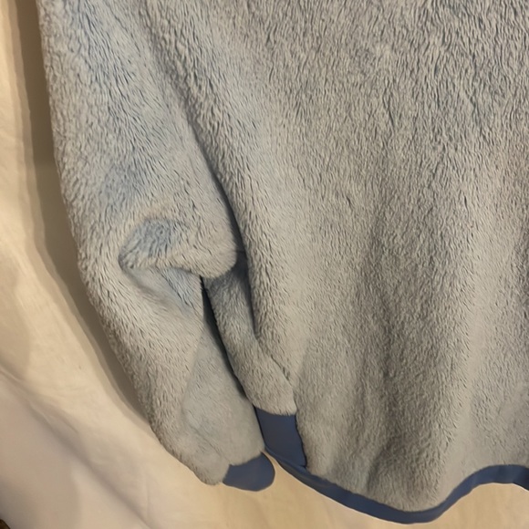 Mountain Hardwear Women’s Blue Fleece Zip Front Cold Jacket Size Medium - Picture 11 of 12